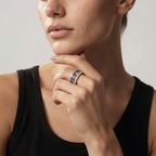 Women's Chunky Crystal Ring