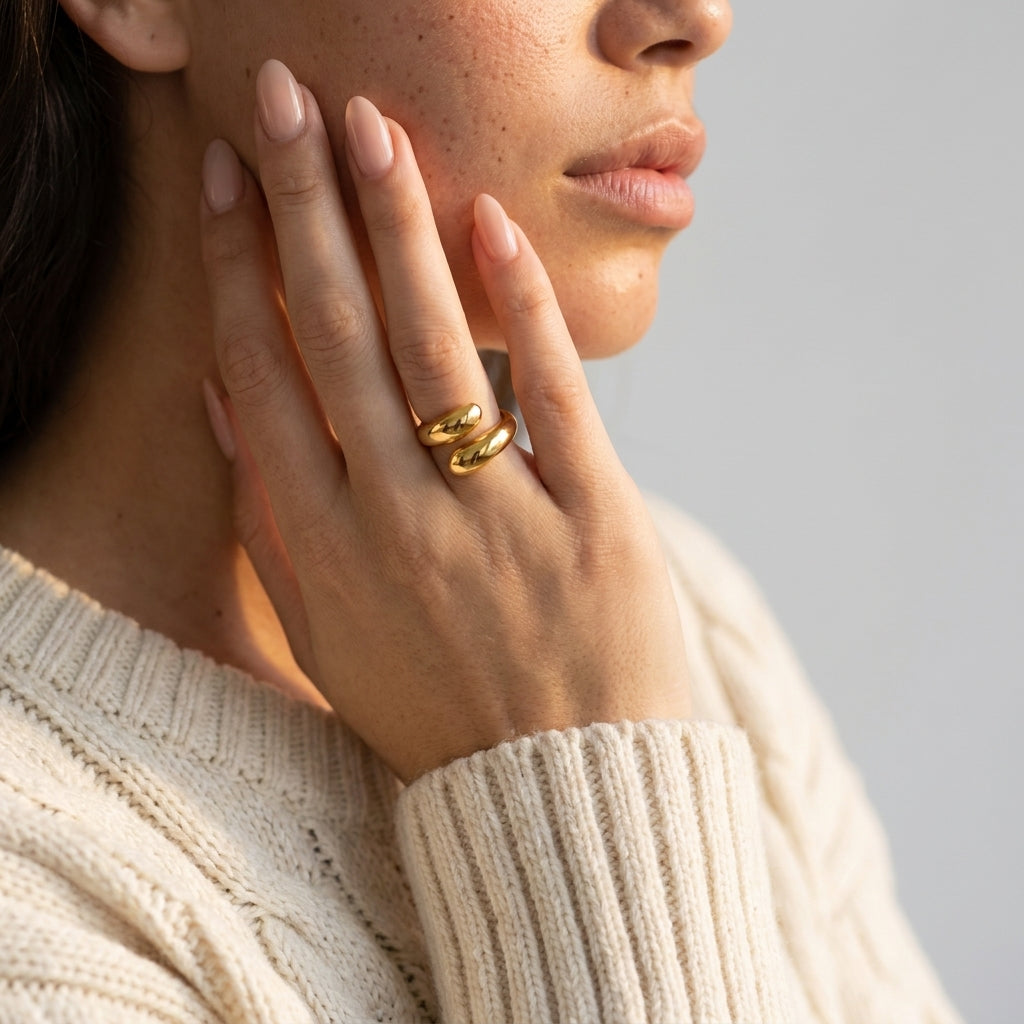 Women's Chunky Dome Ring