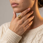 Women's Chunky Dome Ring