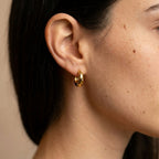 Women's Chunky Huggie Hoop Earrings