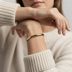 Women's Chunky Oval Bangle