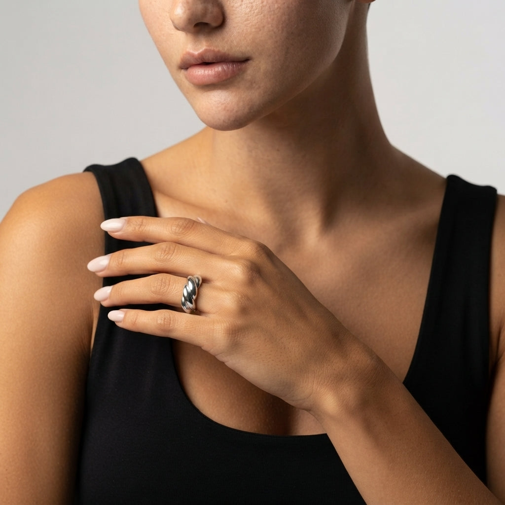 Women's Chunky Twist Ring