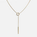 Women's Circle Bar Necklace