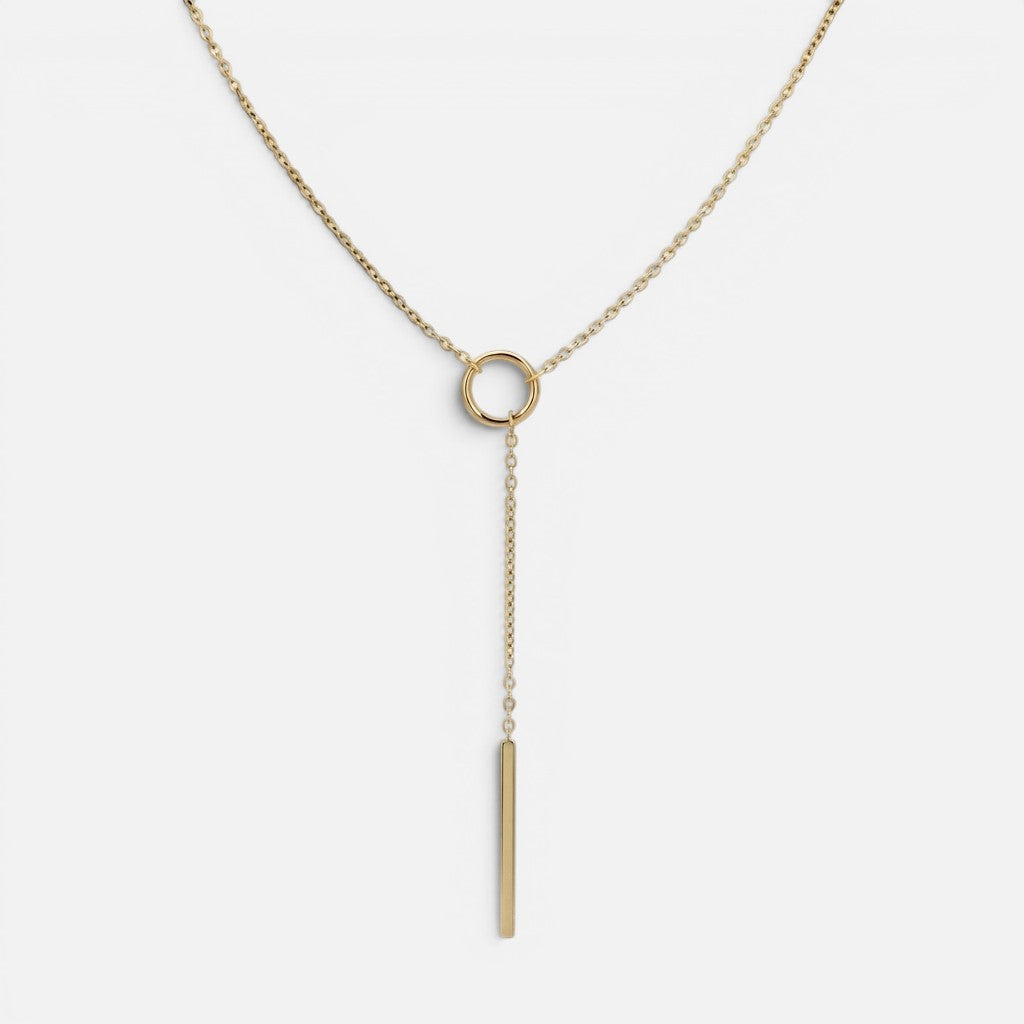 Women's Circle Bar Necklace