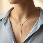 Women's Circle Bar Necklace