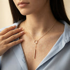 Women's Circle Bar Necklace