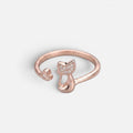 Women's Crystal Cat Ring