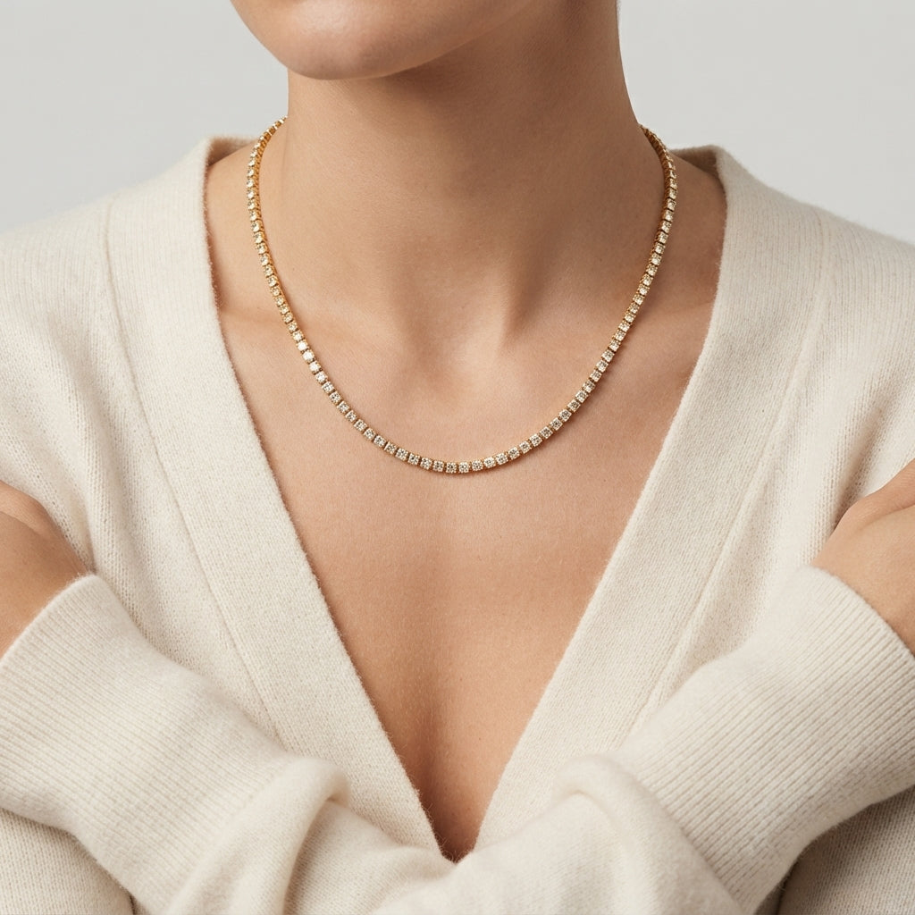 Women's Crystal Chain Necklace
