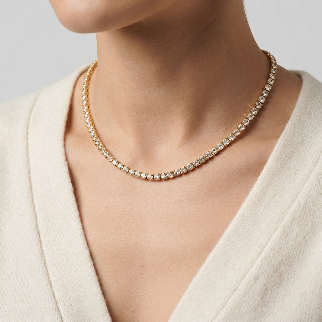 Women's Crystal Chain Necklace