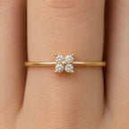 Women's Crystal Cluster Ring