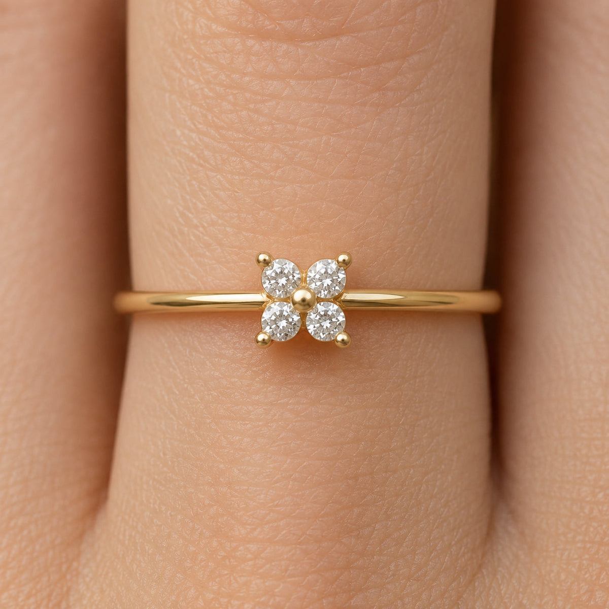Women's Crystal Cluster Ring