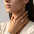 Women's Crystal Crossover Ring