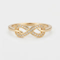 Women's Crystal Infinity Ring