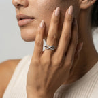 Women's Crystal Infinity Ring