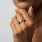 Women's Crystal Infinity Ring