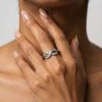 Women's Crystal Infinity Ring