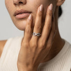 Women's Crystal Infinity Ring