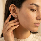 Women's Crystal Leaf Stud Earrings