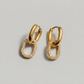 Women's Crystal Link Earrings