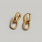 Women's Crystal Link Earrings