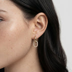 Women's Crystal Link Earrings