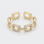 Women's Crystal Link Ring