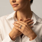 Women's Crystal Link Ring