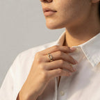 Women's Crystal Link Ring