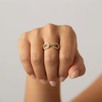 Women's Crystal Link Ring