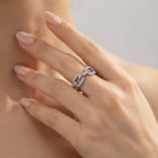 Women's Crystal Link Ring