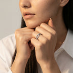 Women's Crystal Link Ring
