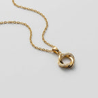 Women's Crystal Pave Twisted Pendant Necklace