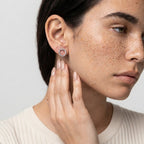 Women's Crystal Round Stud Earrings