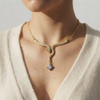 Women's Crystal Snake Necklace