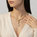 Women's Crystal Snake Necklace
