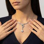 Women's Crystal Snake Necklace