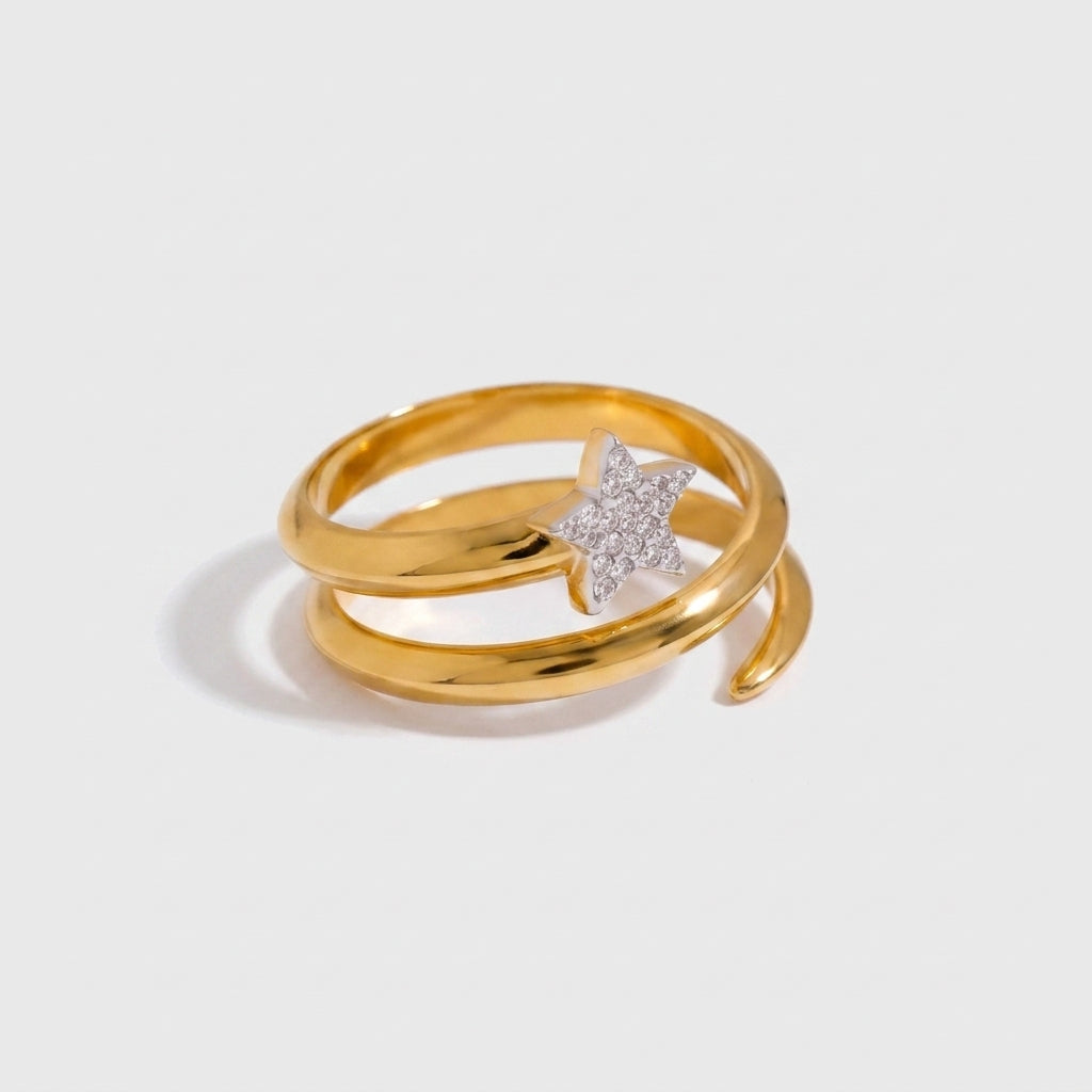 Women's Crystal Star Ring