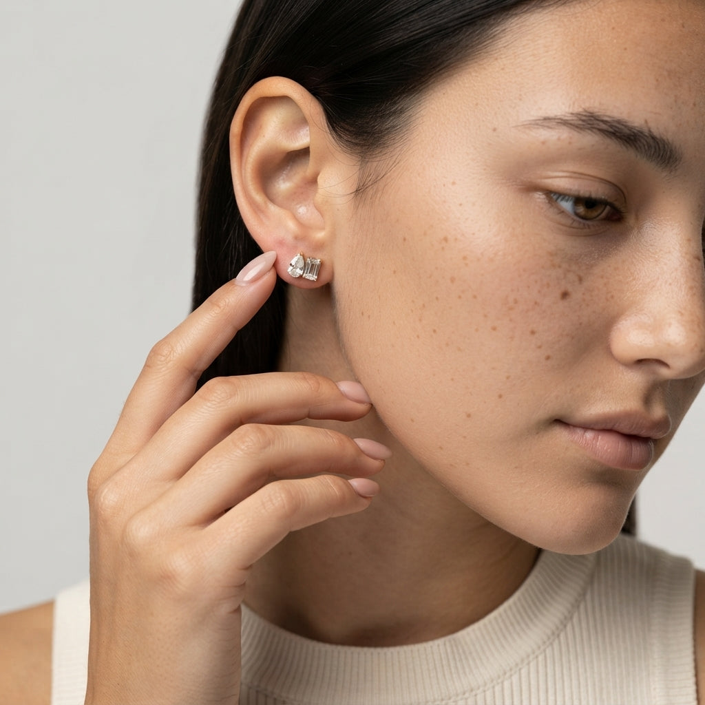 Women's Crystal Stud Earrings