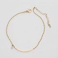 Women's Curved Bar Crystal Bracelet