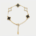 Women's Cut-Out Clover Station Bracelet
