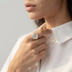 Women's Daisy Signet Ring
