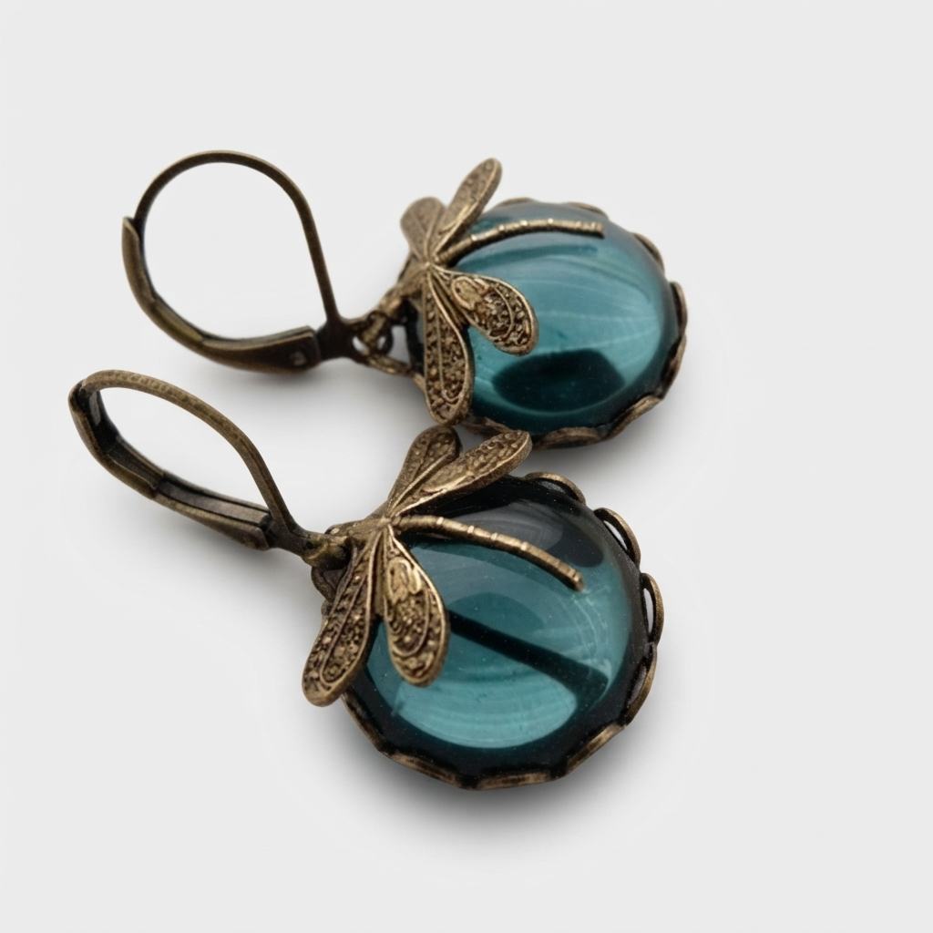 Women's Dragonfly Crystal Drop Earrings