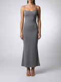 Women's Elegant Scoop Neck Spaghetti Strap Bodycon Maxi Dress