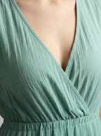 Women's Elegant Tiered Occasion Maxi Dress with Ruffle Cap Sleeve