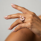 Women's Enamel Daisy Ring