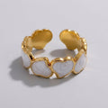 Women's Enamel Heart Ring