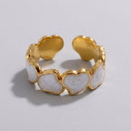 Women's Enamel Heart Ring