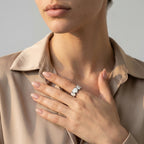 Women's Enamel Heart Ring