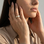 Women's Enamel Heart Ring