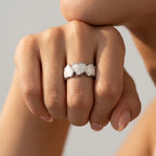 Women's Enamel Heart Ring